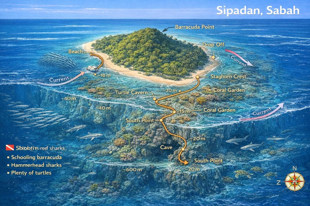 Sipadan Map